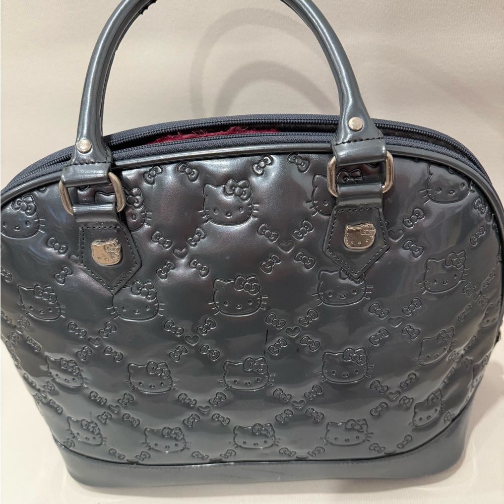 Hello Kitty Gray Embossed Handbag - Picture 2 of 14
